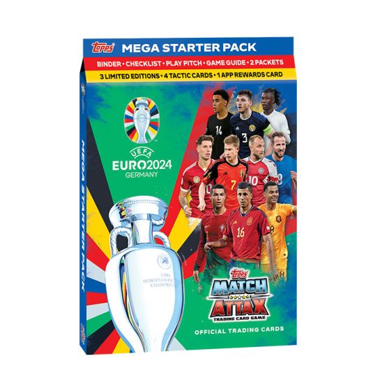 Topps UEFA Euro 2024 Cards Starter Pack (Album + 24 Cards)