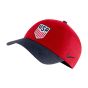 Nike USA Color Block Campus Cap - Red with Navy Bill