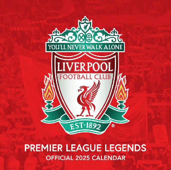 Liverpool FC Club Legends 2025 Calendar