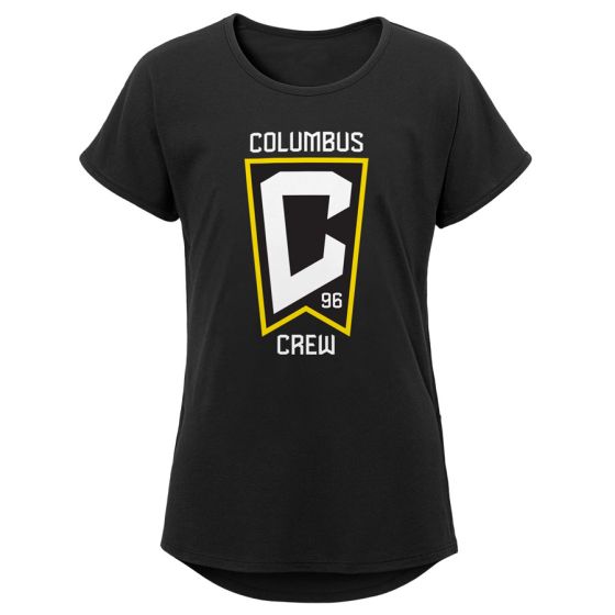 Columbus Crew Primary Logo Girl's Dolman Tee
