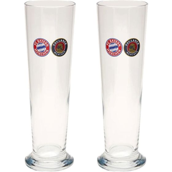 FC Bayern Munich x Paulaner Brewery Gift Box Set of 2 Glasses