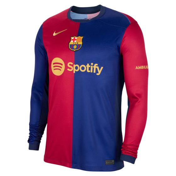 Nike FC Barcelona 2024/25 Men's Stadium Long Sleeve Home Jersey