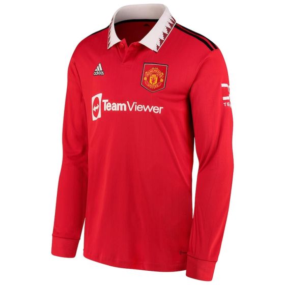 adidas Manchester United 2022/23 L/S Home Jersey