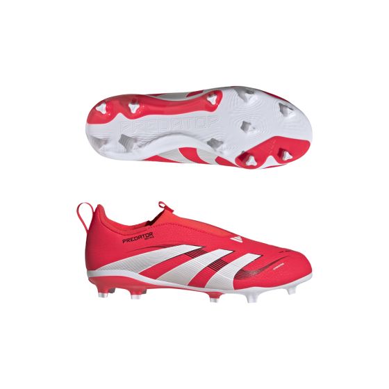 adidas Predator League LL FG/MG Junior Soccer Cleats | Pure Victory Pack