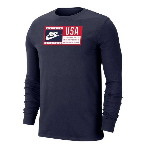 Nike USA Dri-Fit Cotton L/S Tee