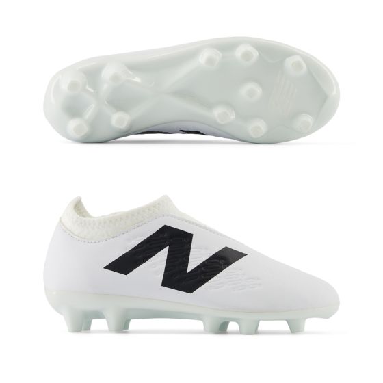 New Balance Tekela Magique V4+ Junior FG Soccer Cleats | Whiteout Pack