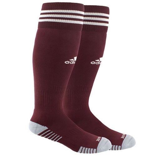 adidas Copa Zone Cushion IV Soccer Socks | Maroon/White