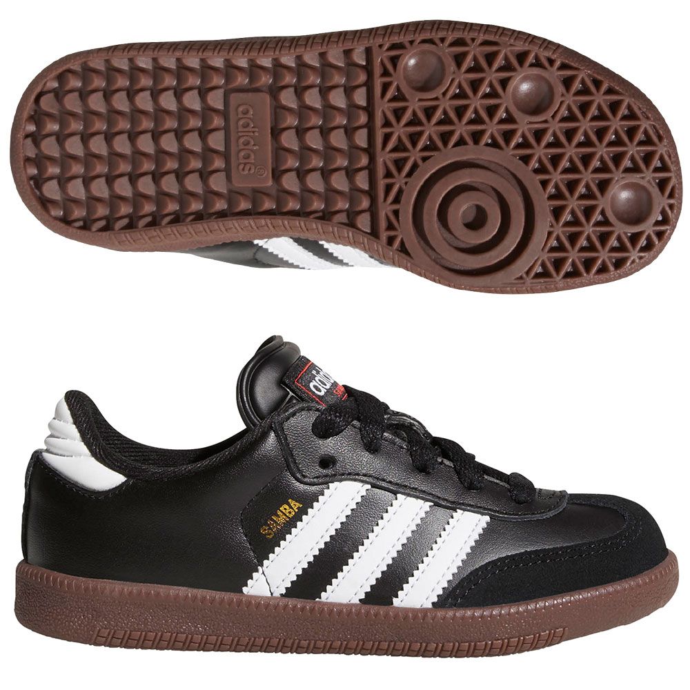 adidas Samba Classic Junior Indoor Soccer Shoes - Black/Running White ...