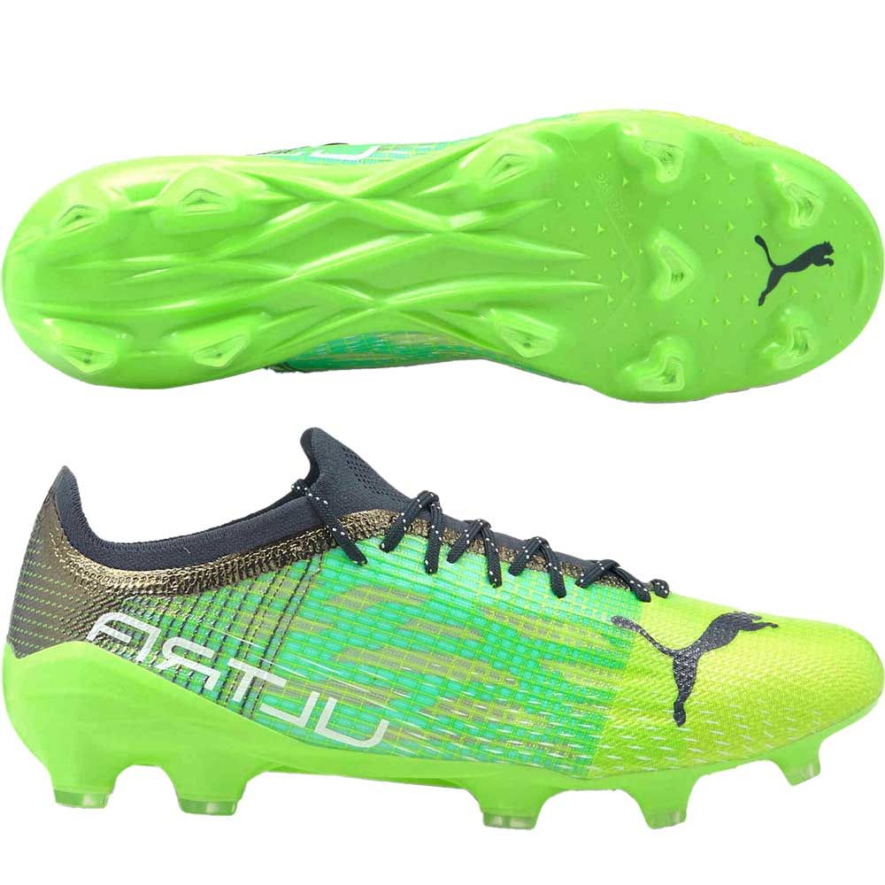 PUMA Ultra 1.3 FG/AG-Lime/Aqua/Navy | Soccer Village