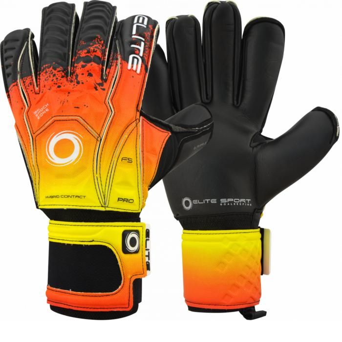 red and black goalkeeper gloves