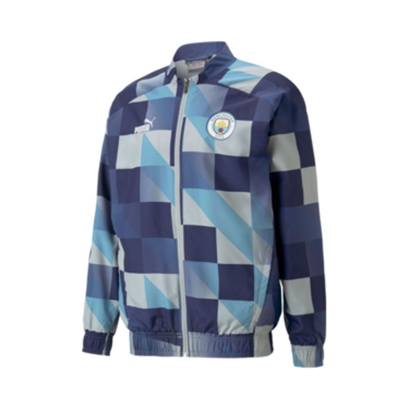 PUMA Manchester City Prematch Jacket Manchester City FC Apparel Soccer Village