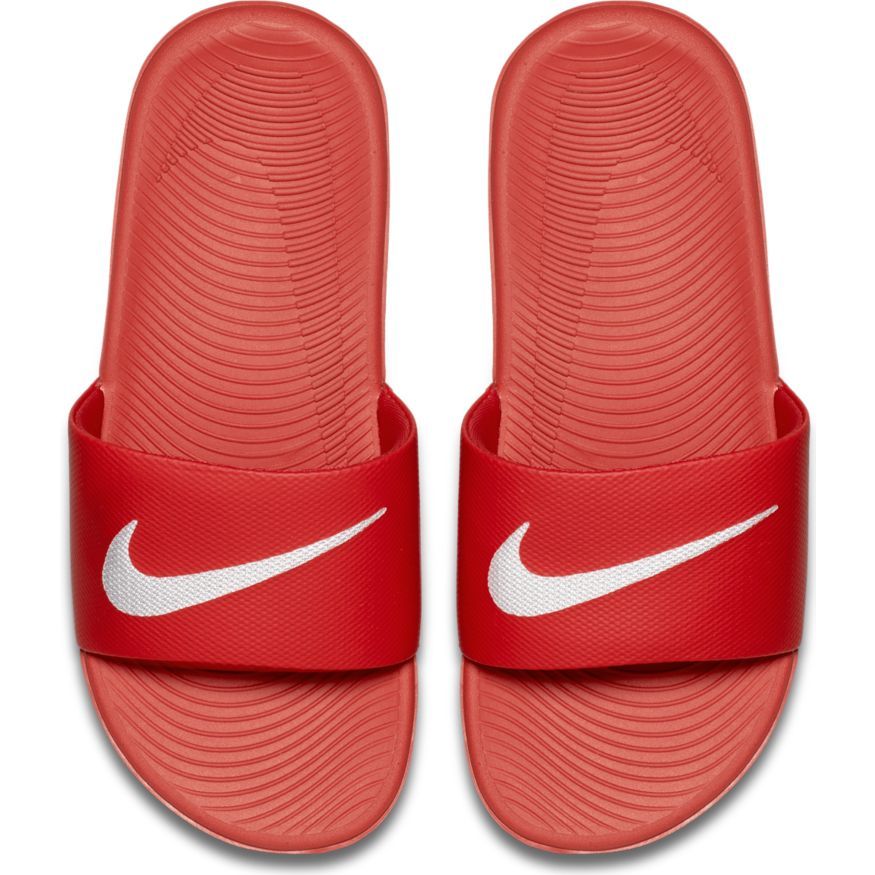 Geheugen Meer oogopslag Nike Kawa Slide Junior-Red/Grey | Soccer Village