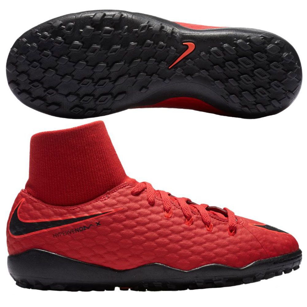 Nike Jr. HypervenomX Phelon 3 DF TF Turf Shoes | Soccer Village