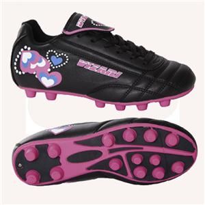 Lists @ $25 Vizari Retro Hearts Black and Pink Youth Soccer Cleats NEW 