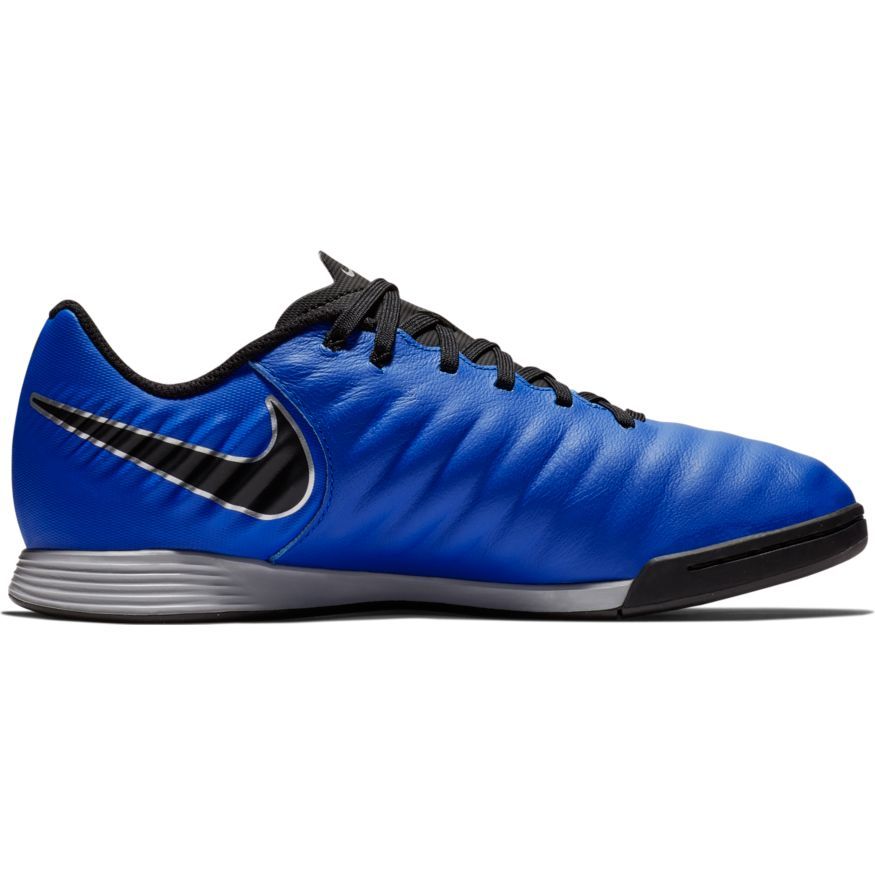 Nike Jr. Tiempo LegendX 7 Blue/Metallic Silver/Black/Volt | Soccer Village