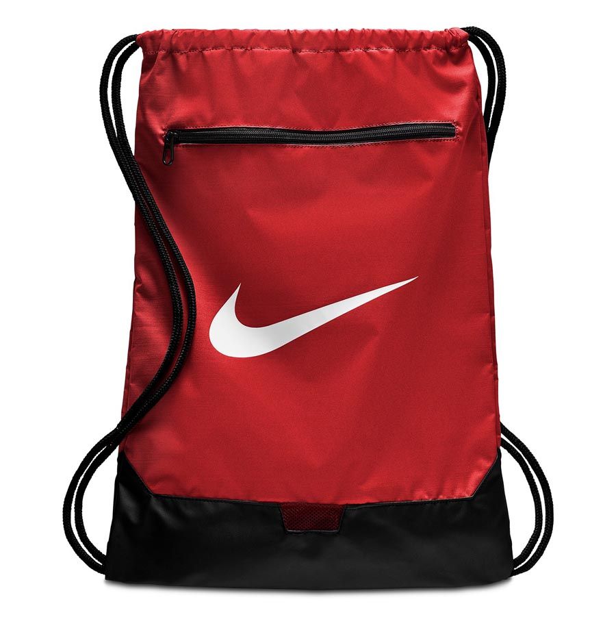 Nike Brasilia Training Gymsack - Red/White -BA5338 | Soccer Village