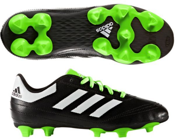 adidas Junior Goletto VI FG - Core Black/Footwear White/Solar Green - BB0570  | Soccer Village