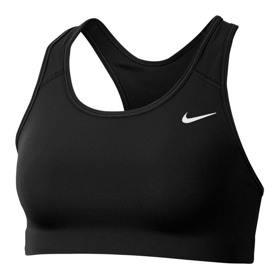 Nike Swoosh Bra - Black/White - Nike Apparel