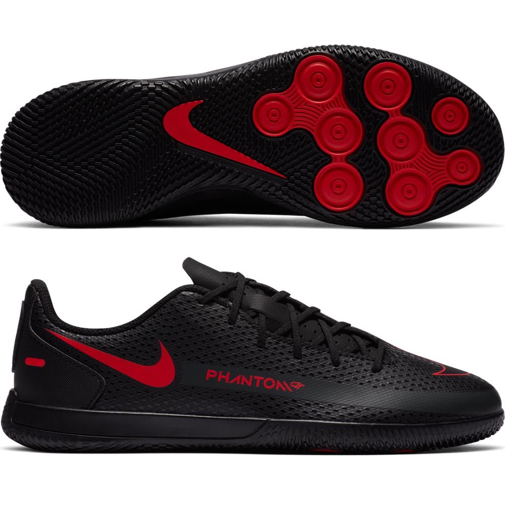 Nike Junior Phantom GT Club IC-Black/Chili Smoke Grey | Soccer Village