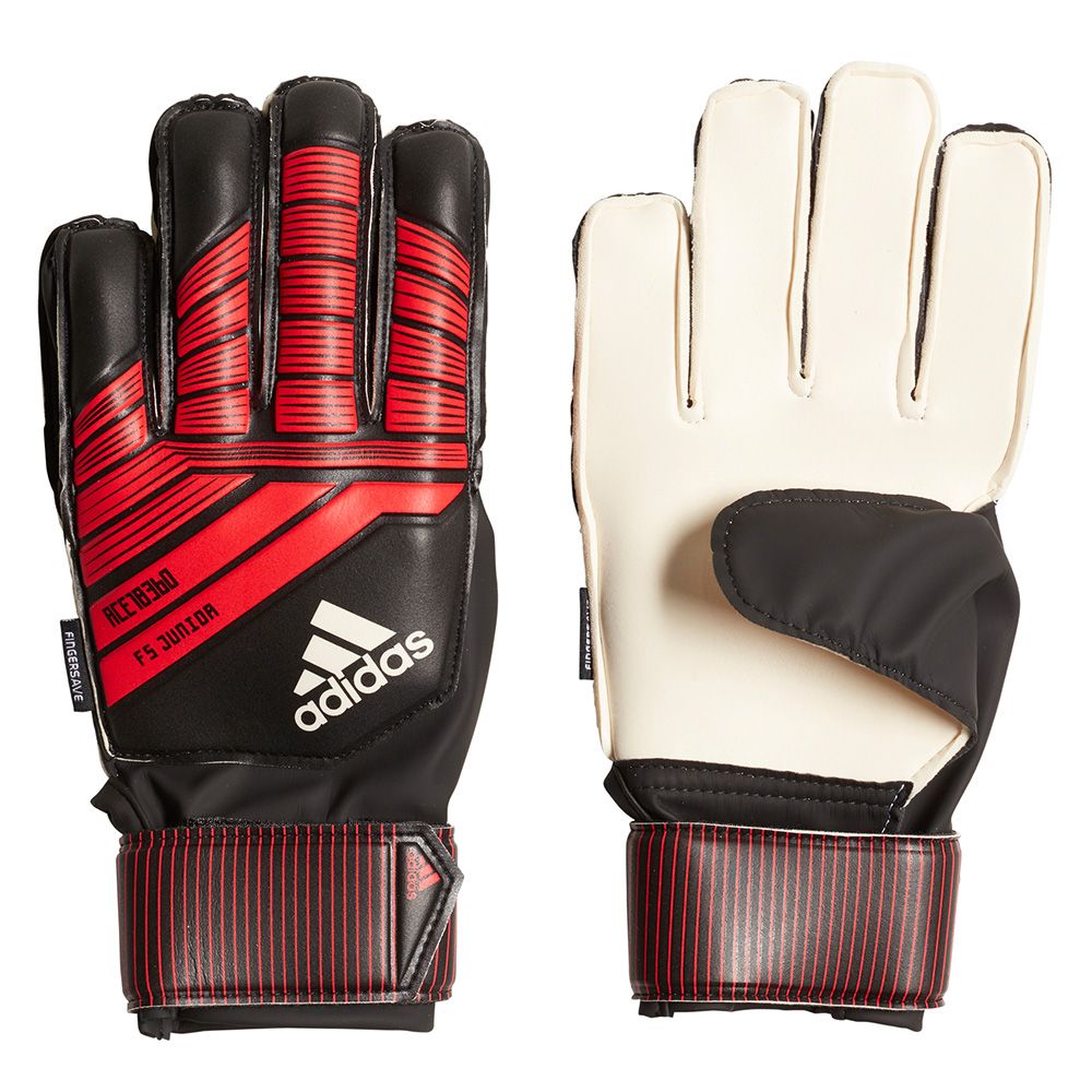 adidas Predator Fingersave Junior Glove - Black/Red/White - CW5598 | Soccer  Village