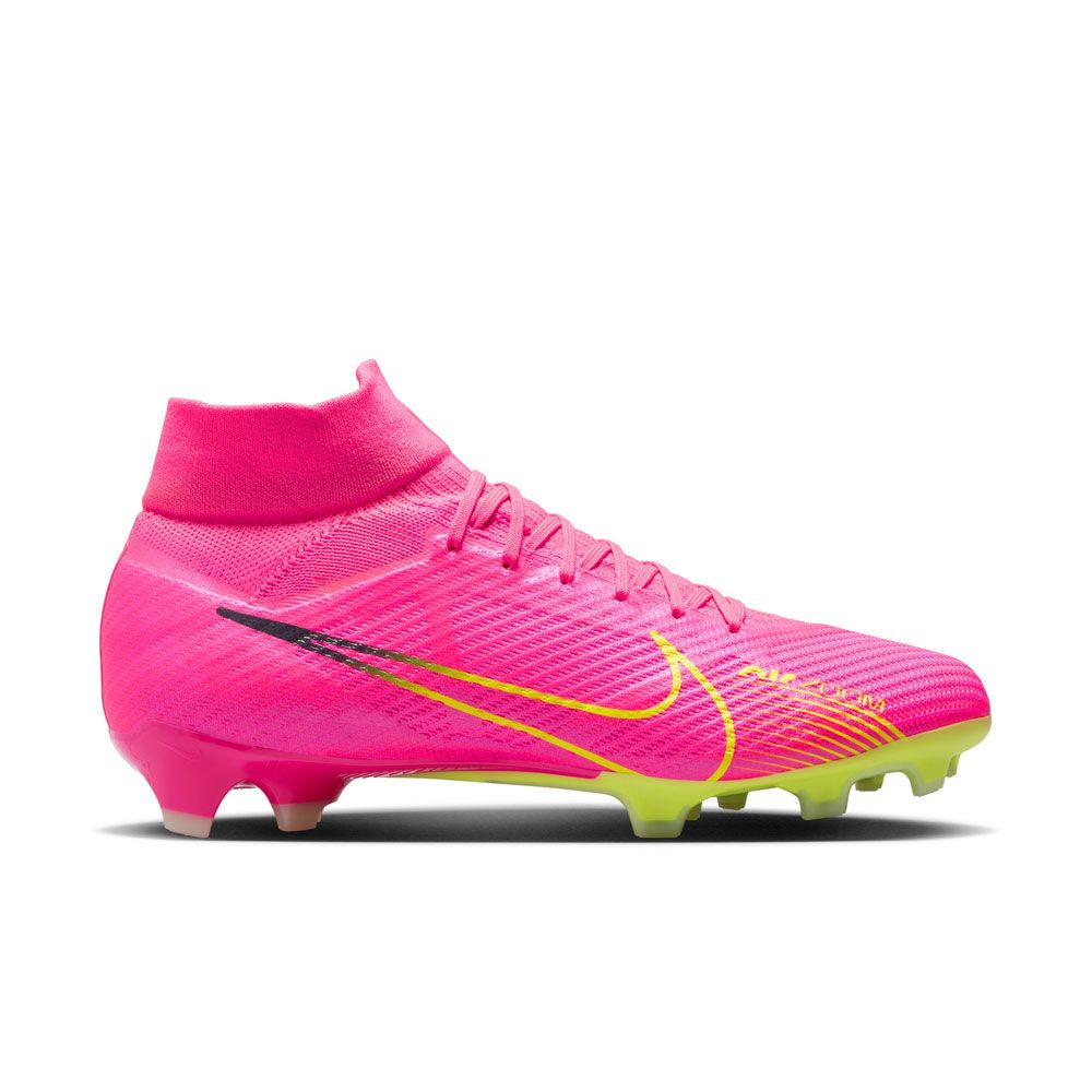 Nike Zoom Superfly 9 Elite FG Soccer Cleats (Black/Volt) - Soccer Wearhouse