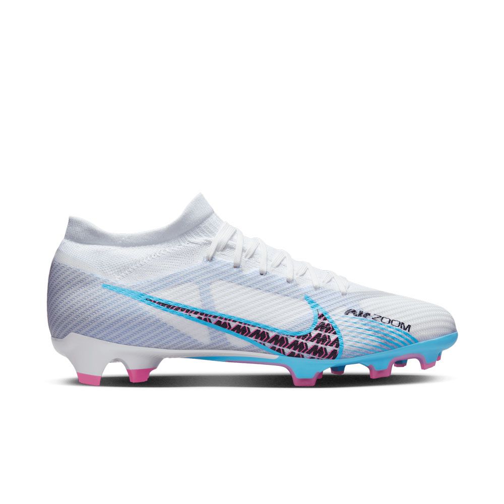 Nike Zoom Mercurial Vapor 15 Elite Fg White Baltic Blue Pink Blast