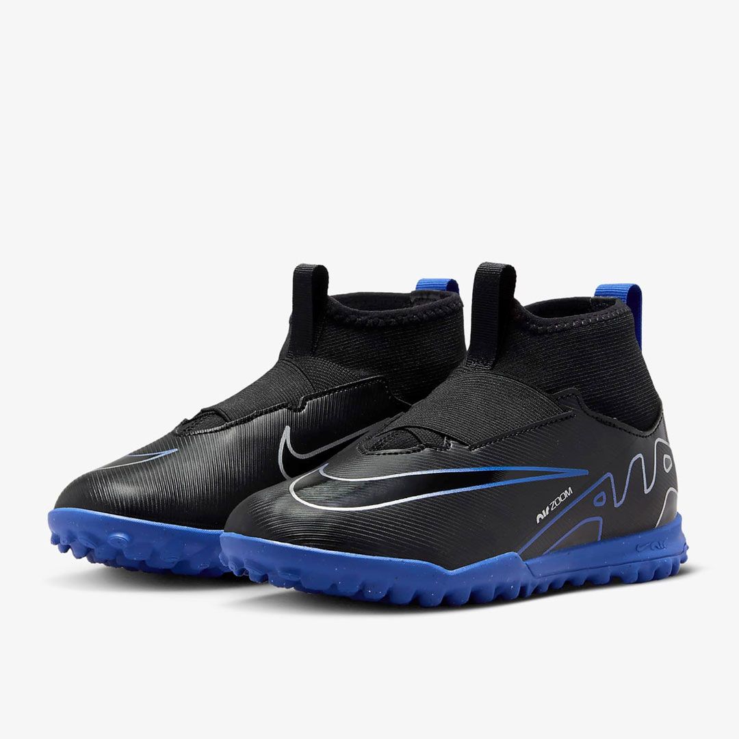 Nike Junior Zoom Mercurial Superfly 9 Academy TF Soccer Shoes | Black ...