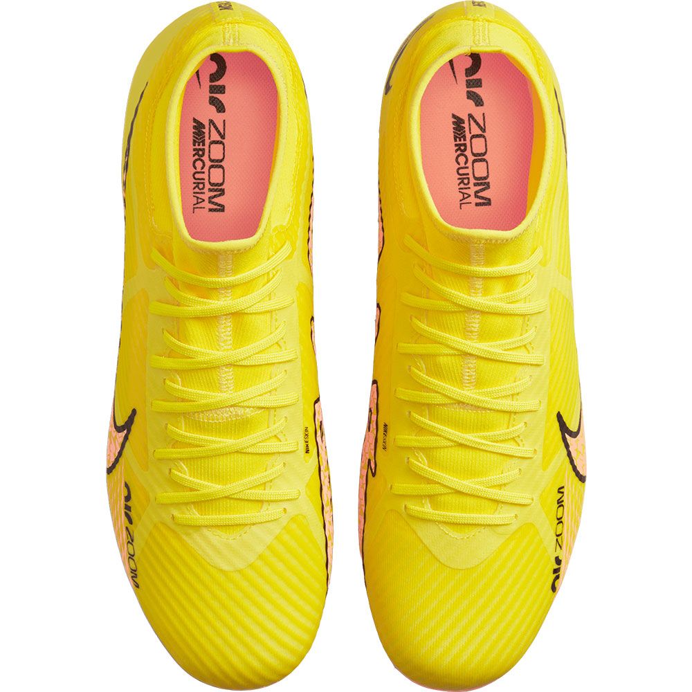  NIKE Men's Football Shoe, Yellow Strike Sunset Glow Coco, 9