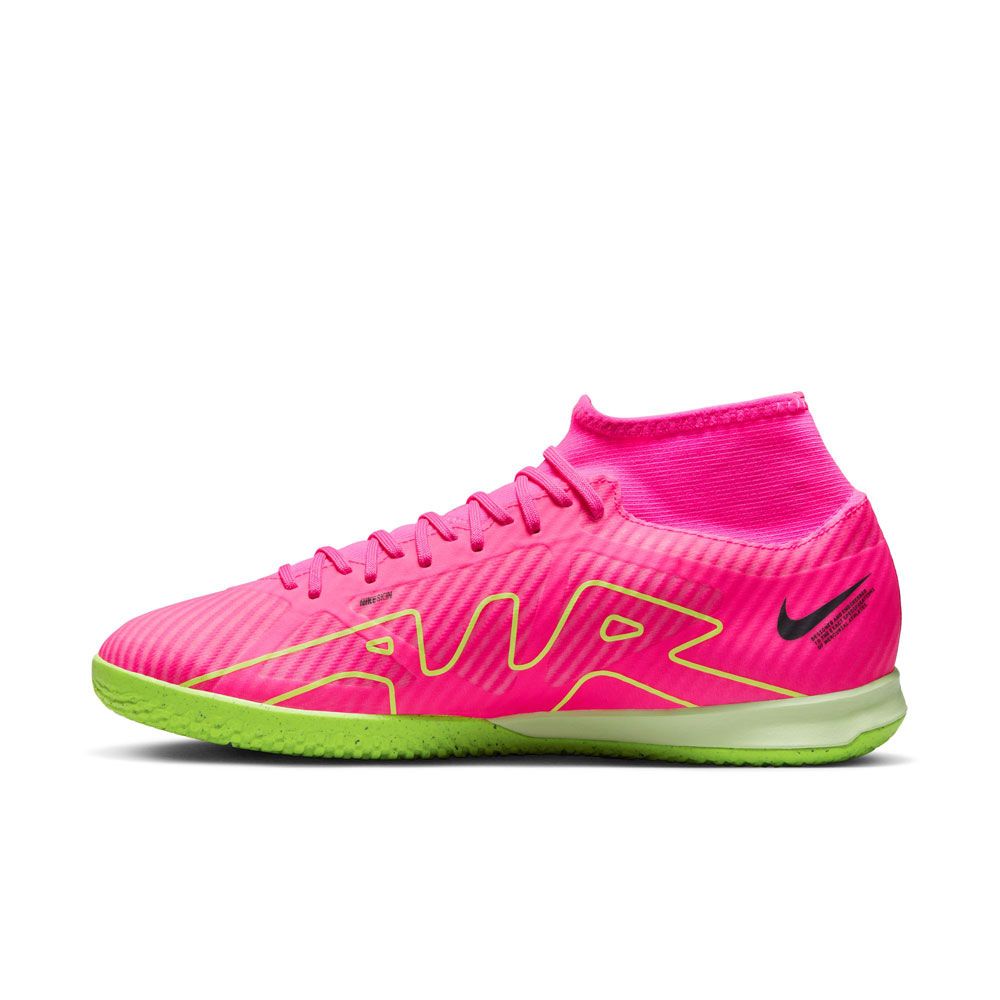 Nike Kids Zoom Mercurial Superfly 9 Academy IC White/Pink Blast, 6