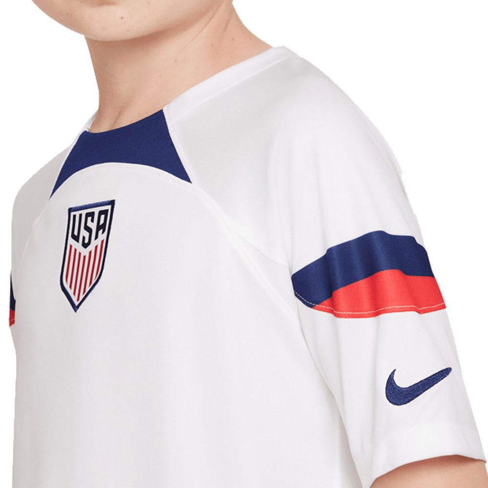 Kid's Replica Nike Christian Pulisic USMNT Home Jersey 2022 DN0848