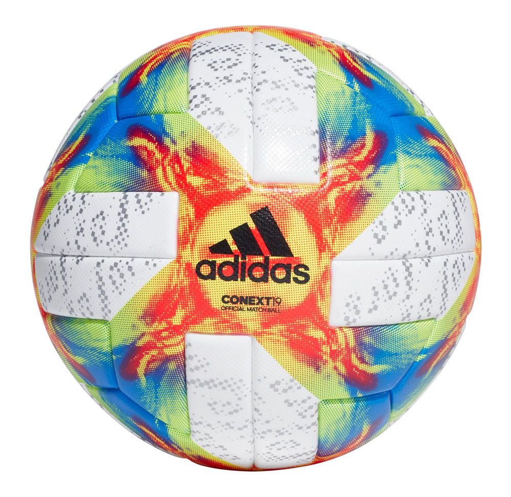 adidas 2019 FIFA Women's World Cup Conext19 Official Match Ball -  White/Solar Yellow/Solar Red/Football Blue - DN8633 | Soccer Village