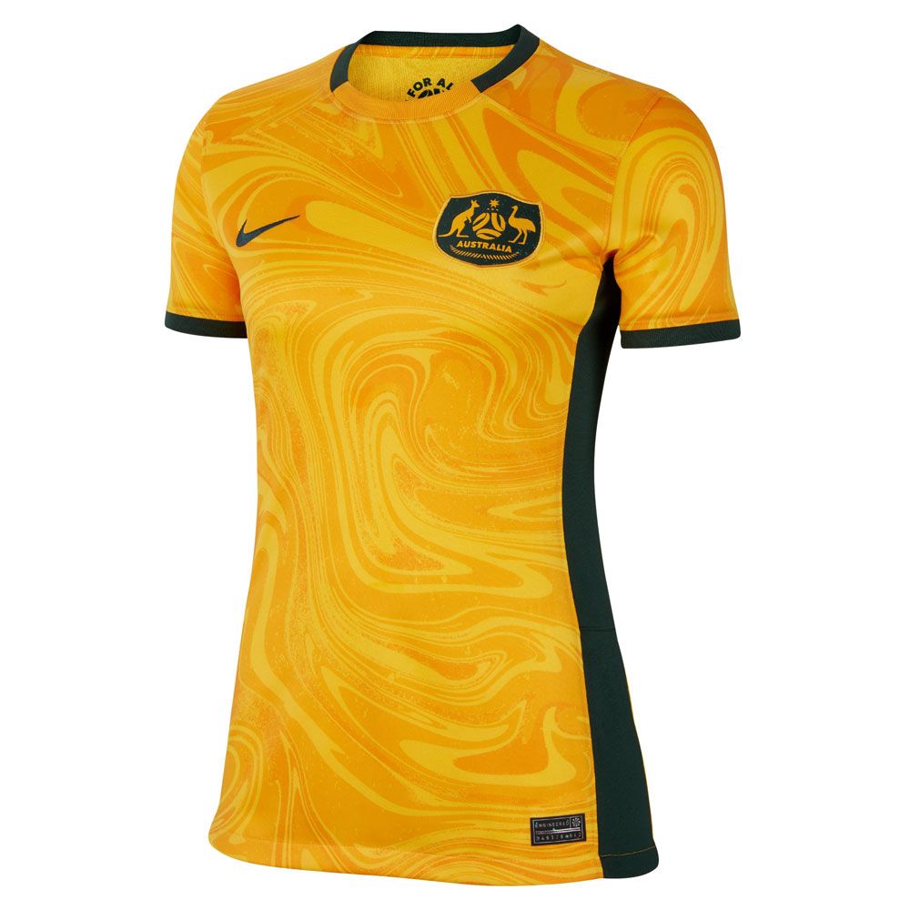 Nike Women's Australia 2023 Home Replica Jersey, Medium, Yellow