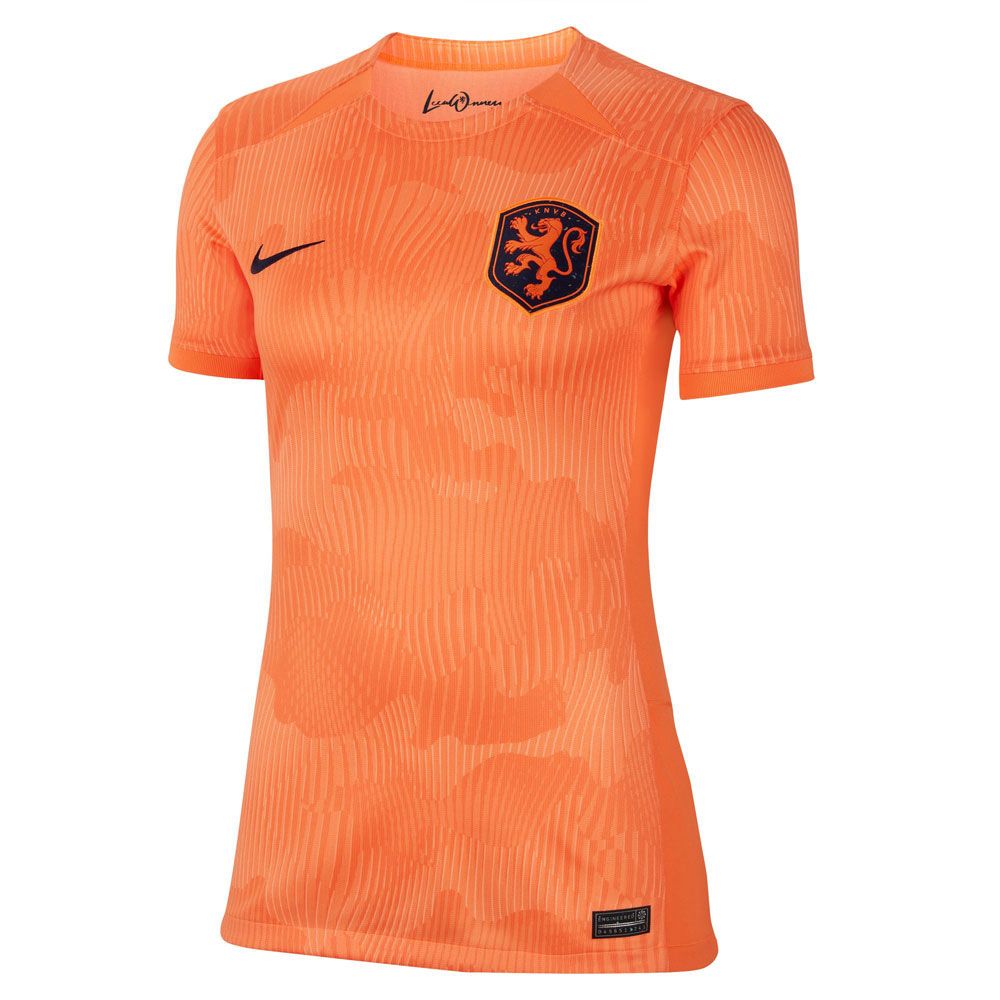 ADIDAS Soccer Jersey Shirt Orange Black Polo HOLLAND Women's