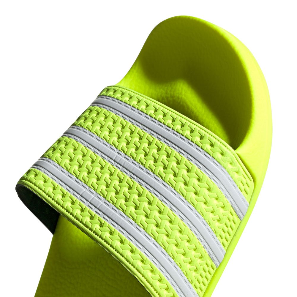 solar yellow adidas slides