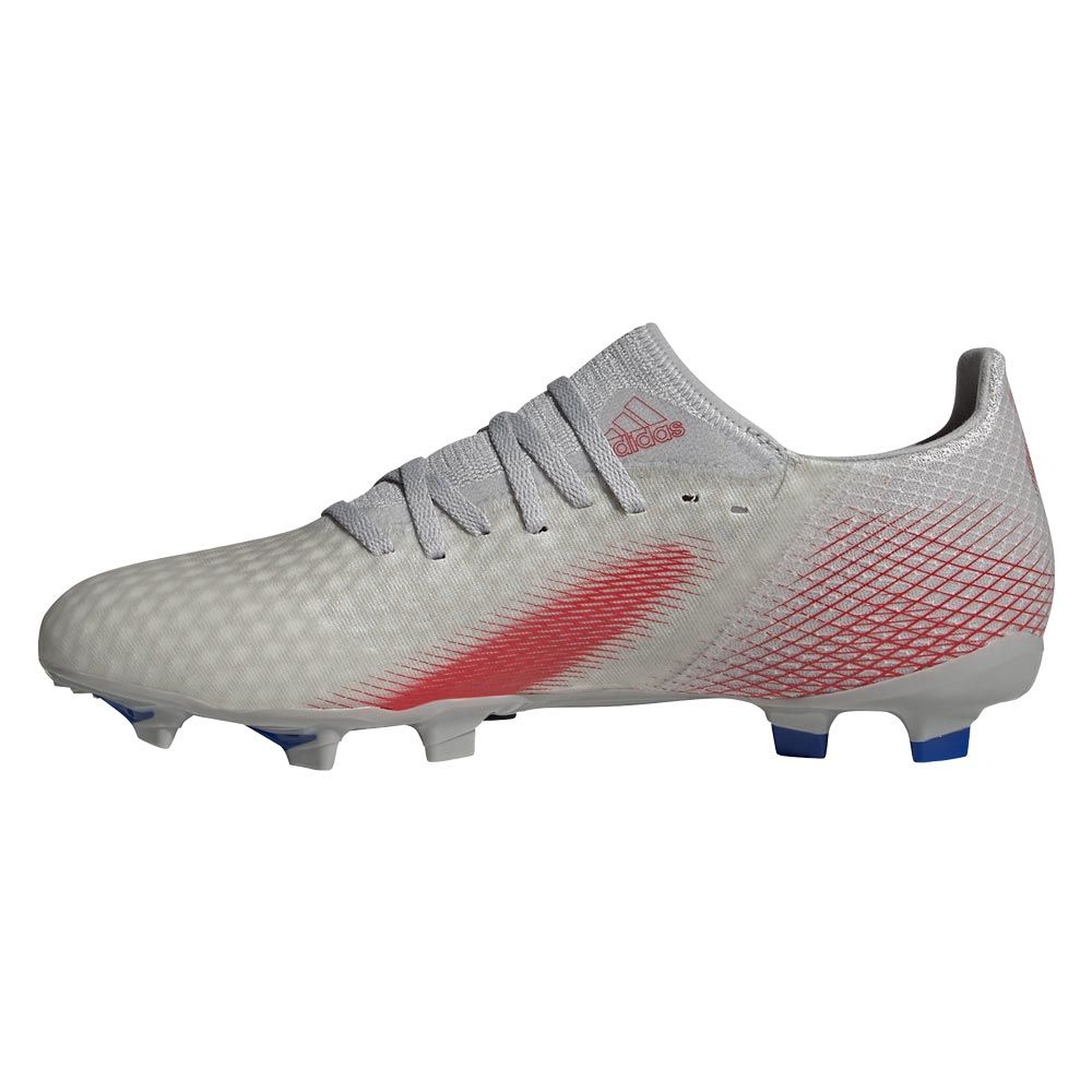 adidas X Ghosted.3 Firm Ground Cleats-Grey/Scarlet/Royal Blue | Soccer ...