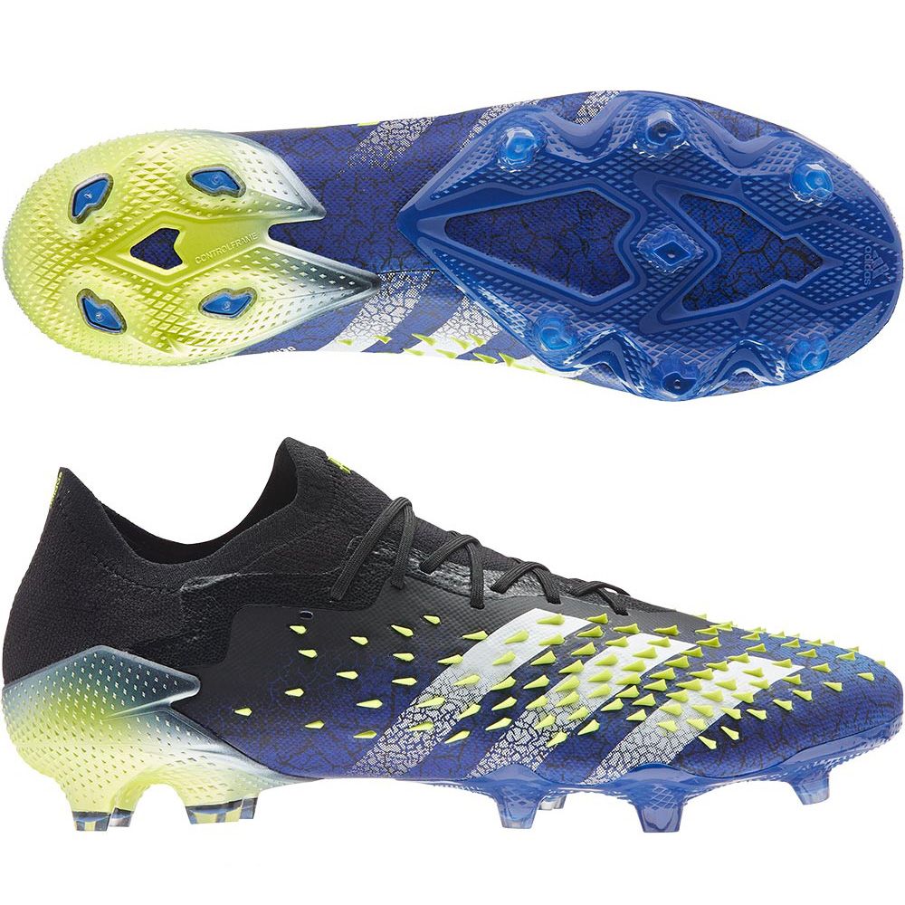 dictionary Abolished Pirate adidas Predator Freak.1 Low FG Cleats-Black/White/Yellow | Soccer Village