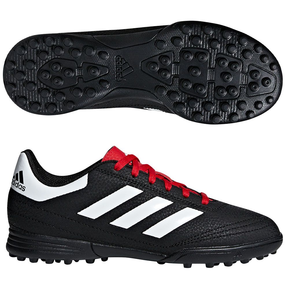 adidas Junior Goletto VI TF - Core Black/Footwear White/Scarlet 