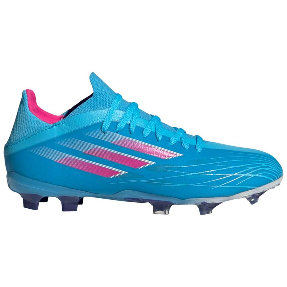 adidas X Speedflow.1 Junior FG Cleats-Blue/Pink/White | Soccer Village
