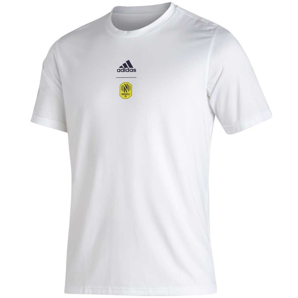 lunch complete component adidas Nashville SC Club Creator Tee-White | Soccer Village