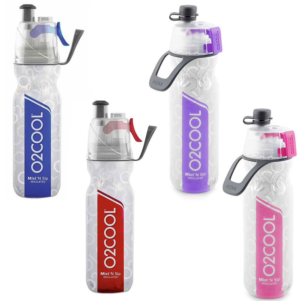O2 Cool Mist 'n SIP Hydration Water Bottle 20oz Set of 3 OBO for sale online 