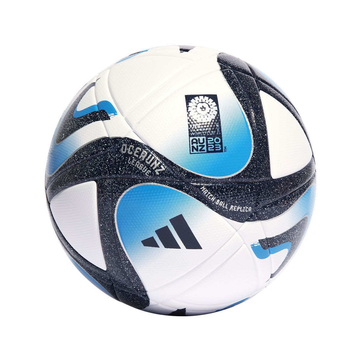 鍔 kleding stof dreigen adidas Oceaunz League Women's World Cup 2023 Ball - White/Collegiate  Navy/Bright Blue/Silver Metallic | Soccer Village