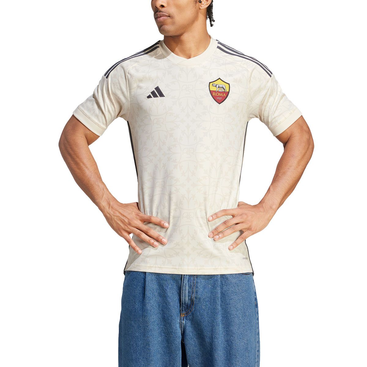 2023/24 Roma Away White Plasyer Version Soccer Jersey