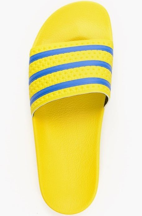 adidas adilette yellow blue