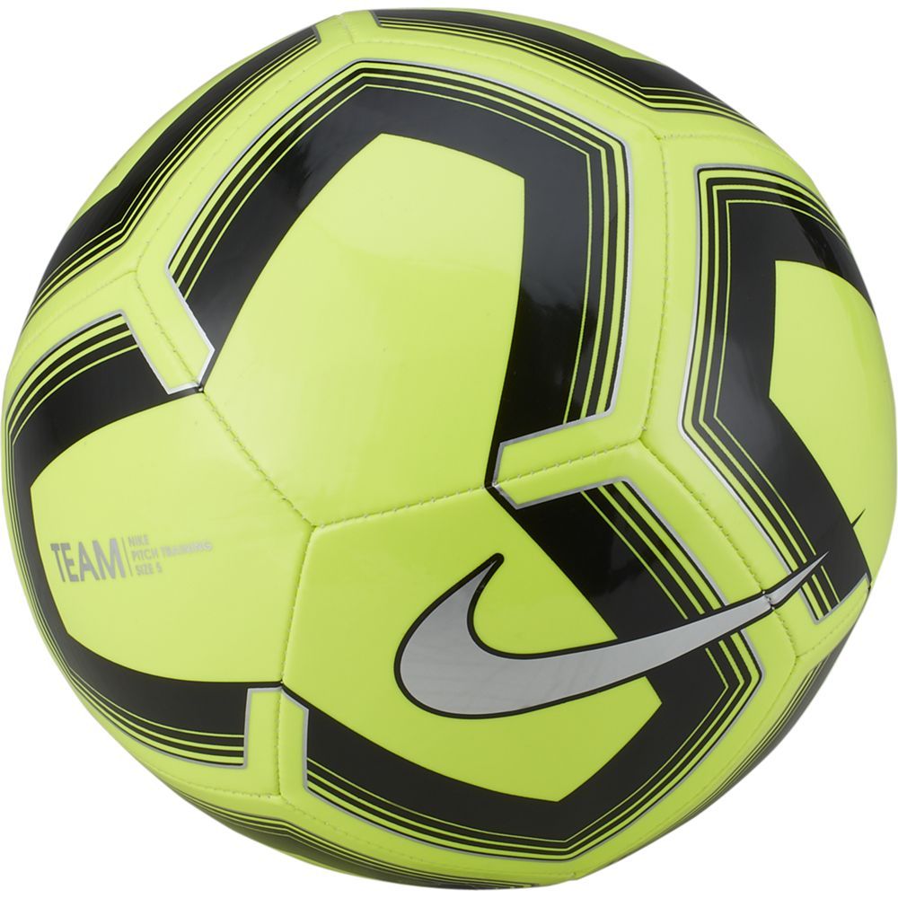 Nike Pitch Training Ball - Volt/Black/Silver - SC3893-703 | Soccer Village