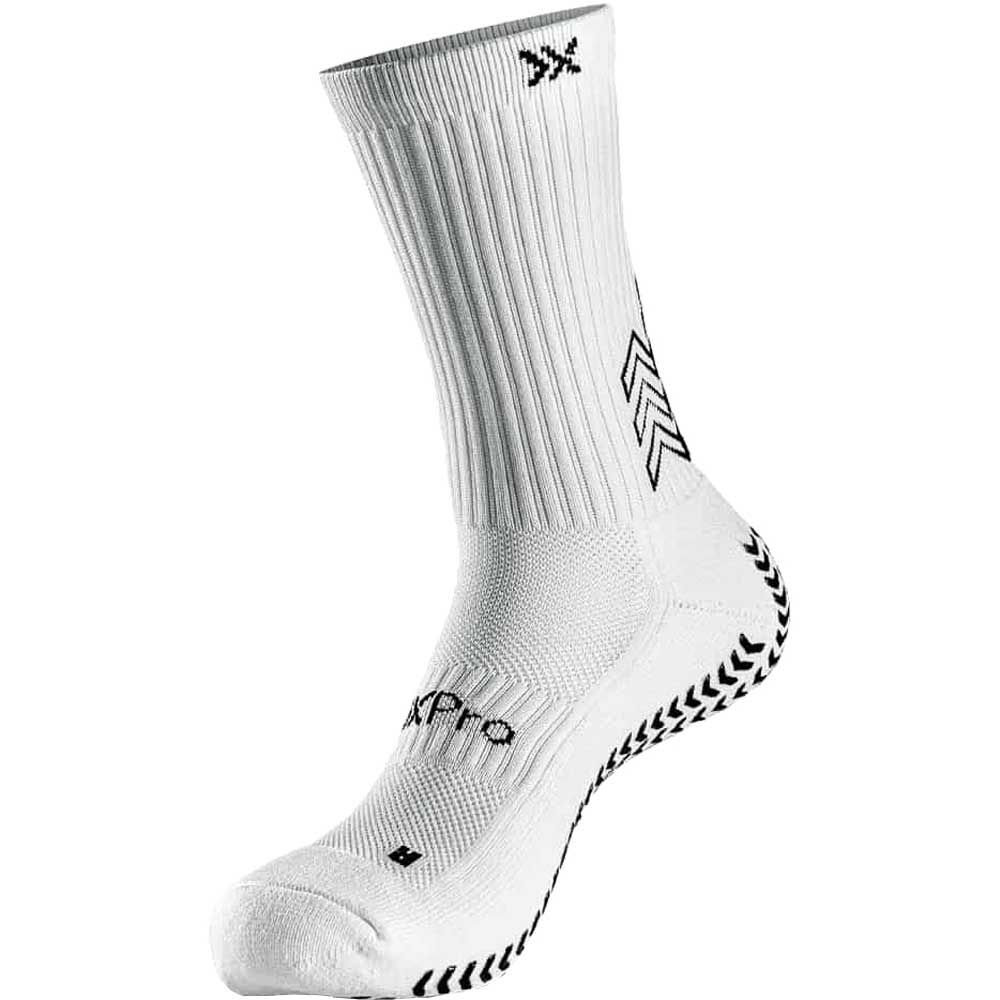 Soxpro Classic Grip Socks-White-Black - Soccer Shop USA