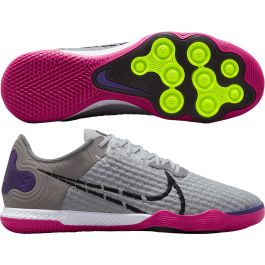 Nike React Gato Indoor Soccer Shoe Grey Purple Sz deals 8 CT0550-056