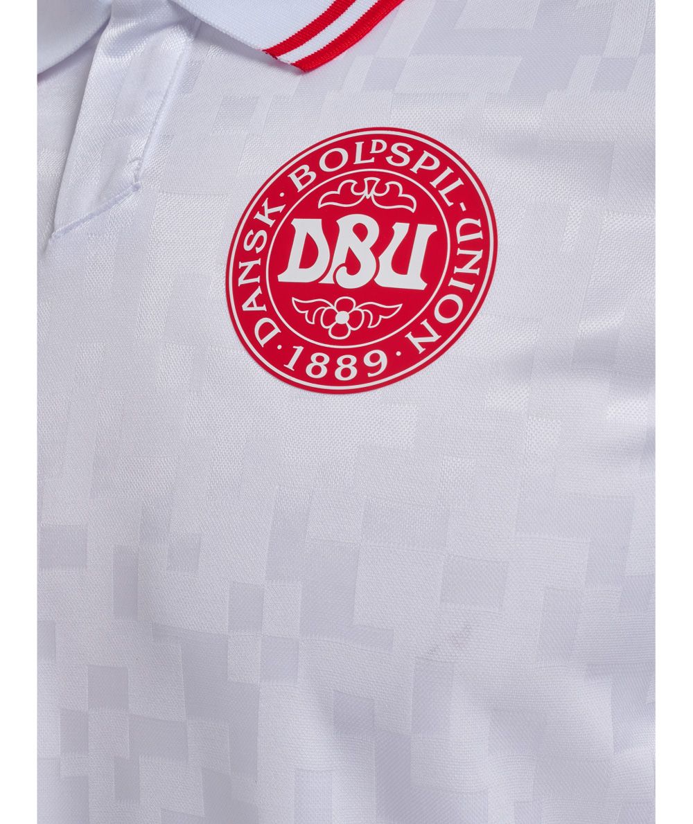 Hummel DBU ロゴ 白色シャツ　デンマーク　LL Hummel Denmark 2024/25 Men's Away Jersey | Soccer Village