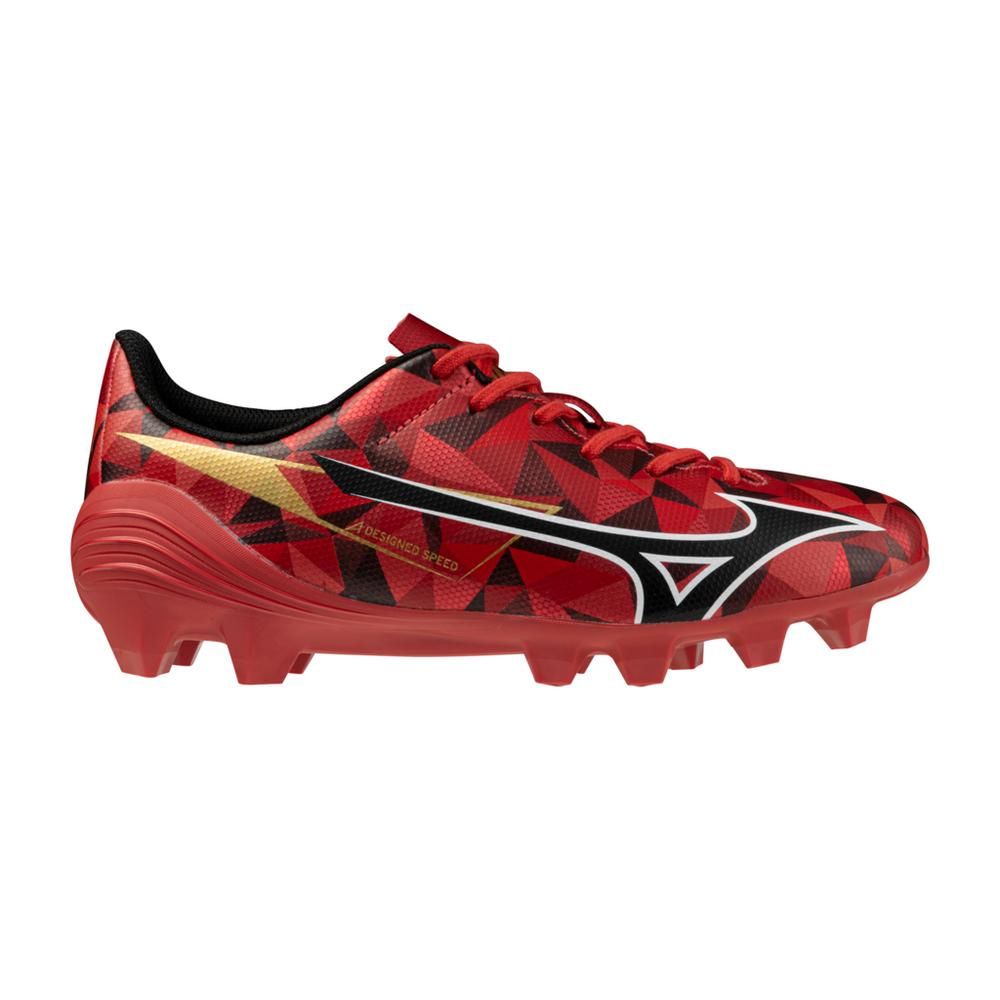 NOAページ Mizuno Alpha II Select FG Junior Soccer Cleats | Ruby Red