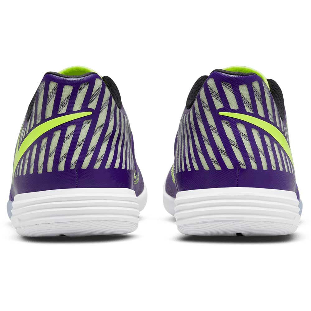Nike Lunar Gato II Indoor Cleats-Purple/Volt/Black/White
