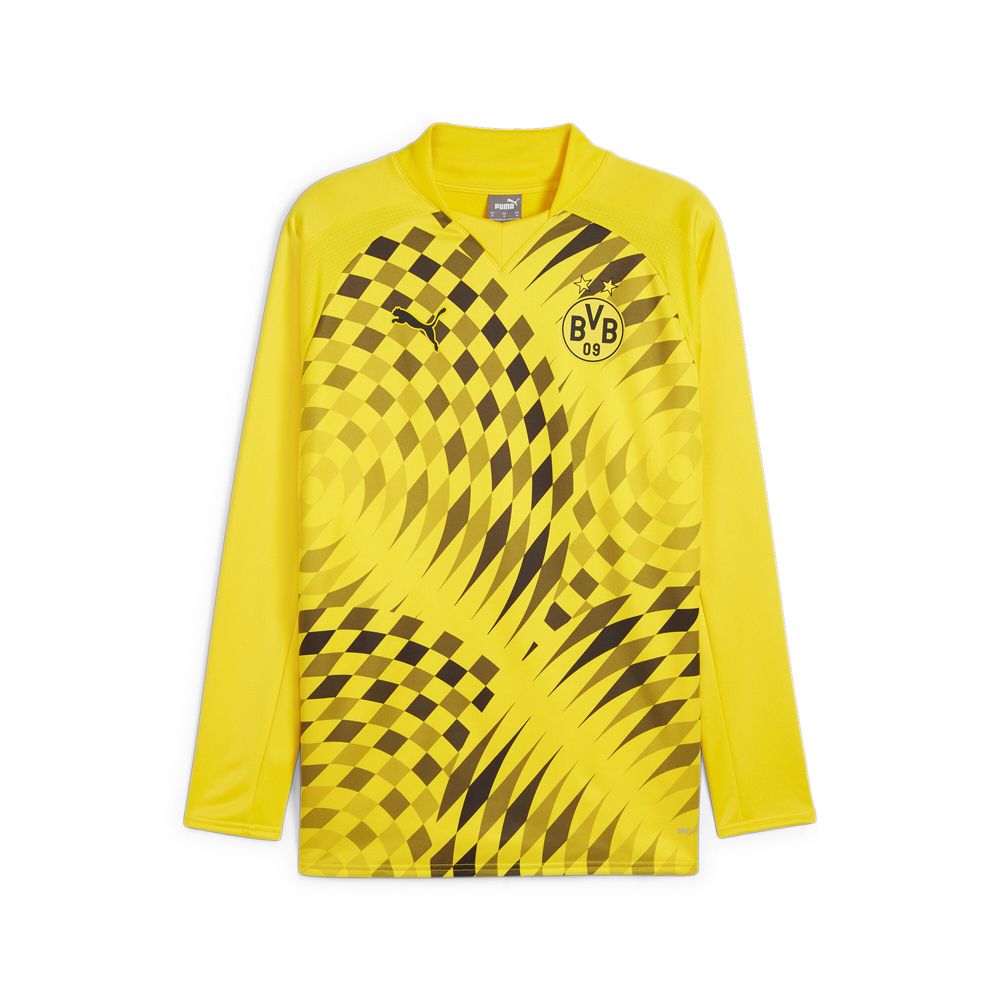 ★★PUMA★★ BVB Prematch LS Sweat Top 77420101 PUMA Dortmund Men's Prematch Long Sleeve Sweat Top | Soccer